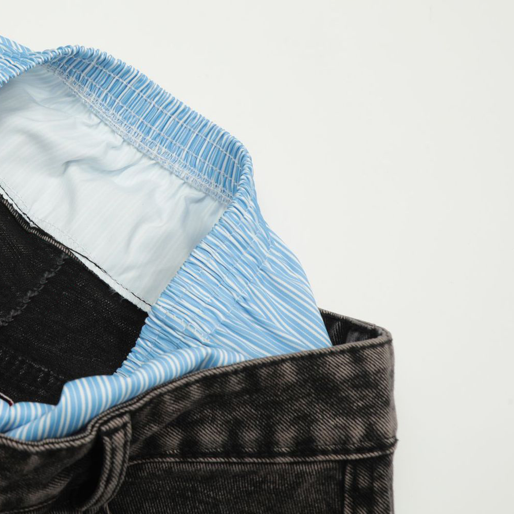 Jean unisexe RUSH – Double Waist Design Hip-Hop Wide Leg